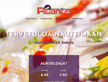 Tablet Screenshot of picante.fi